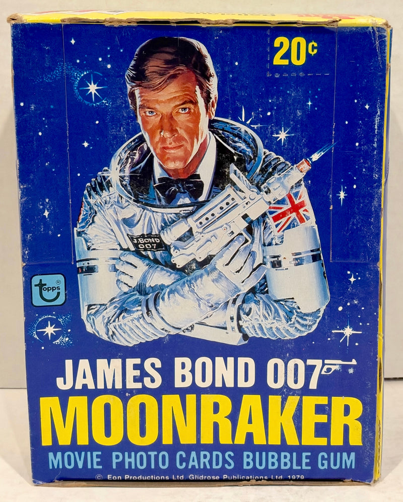 1979 James Bond 007 Moonraker Movie FULL 36 Wax Pack Trading Card Box Topps