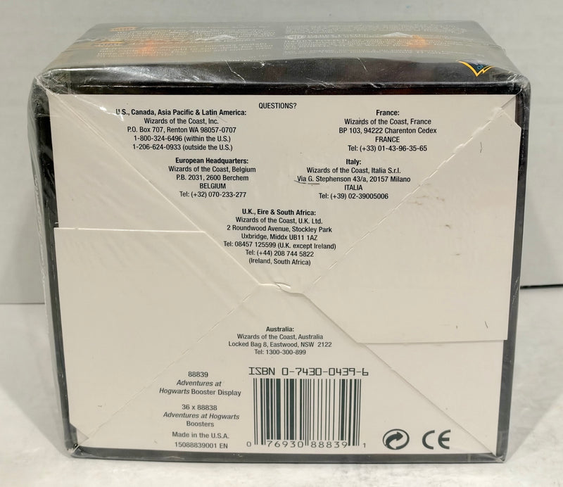Harry Potter TCG WOTC Adventures at Hogwarts Sealed 36 Pack Booster Box