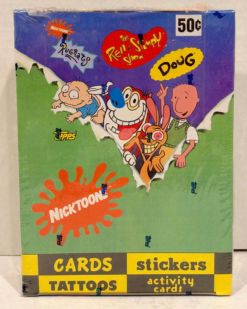 1993 Nickelodeon Nicktoons Trading Card Box Ren & Stimpy Rugrats Doug 36 CT