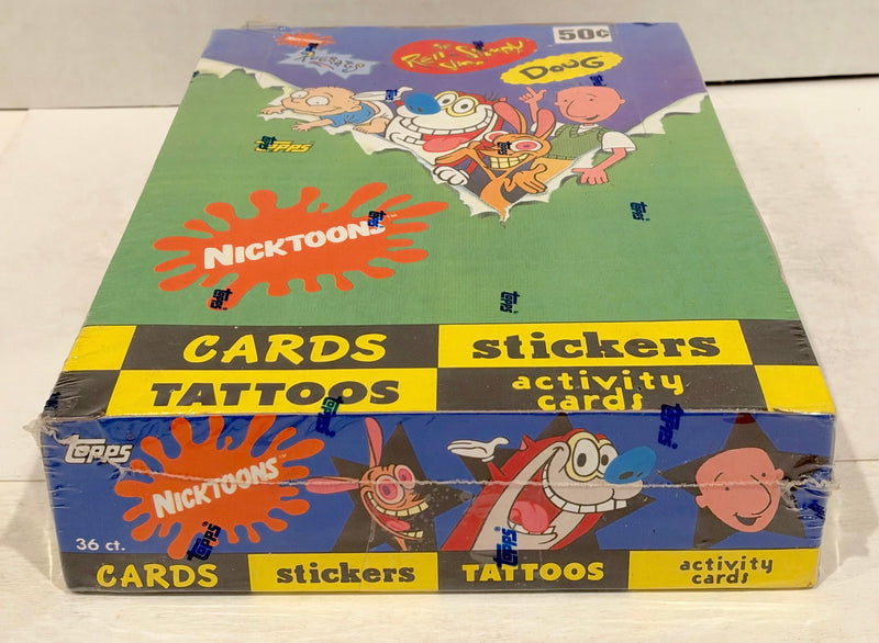 1993 Nickelodeon Nicktoons Trading Card Box Ren & Stimpy Rugrats Doug 36 CT