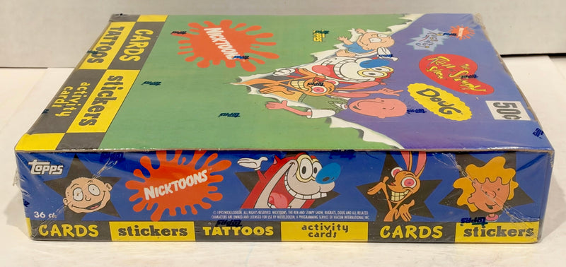 1993 Nickelodeon Nicktoons Trading Card Box Ren & Stimpy Rugrats Doug 36 CT