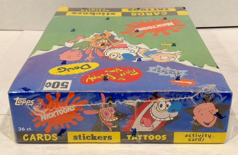 1993 Nickelodeon Nicktoons Trading Card Box Ren & Stimpy Rugrats Doug 36 CT
