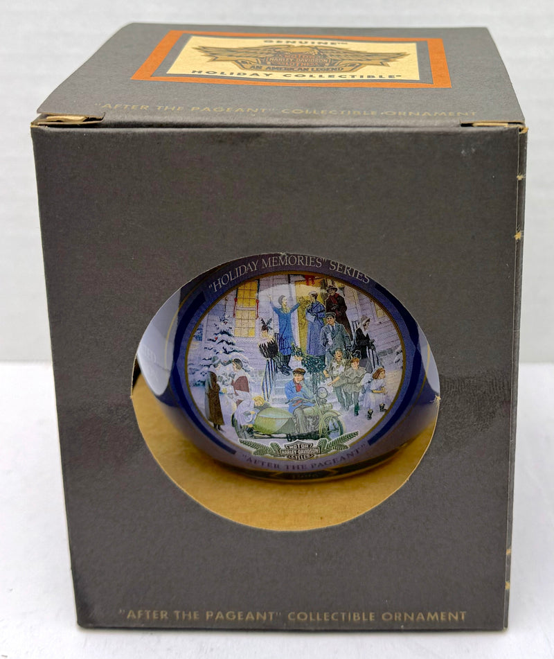 1996 Harley Davidson Ball Glass "After The Pageant" Ornament 99948-97z   - TvMovieCards.com