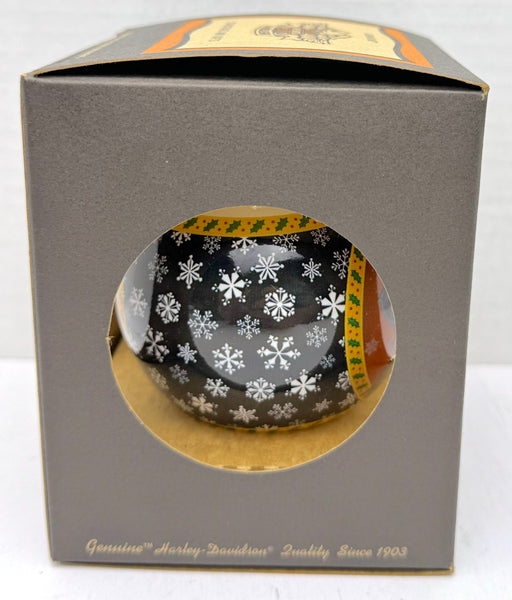 2000 Harley Davidson Ball Glass "Harley Claus" Ornament 97902-01z   - TvMovieCards.com