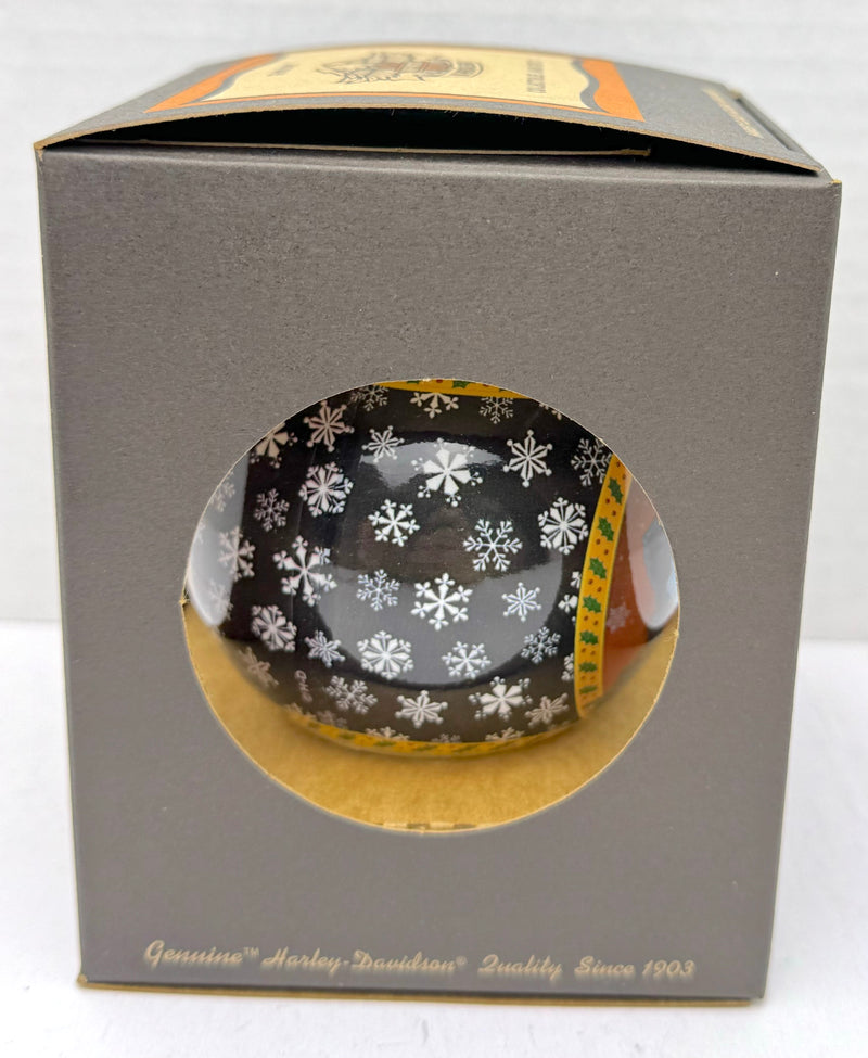 2000 Harley Davidson Ball Glass "Harley Claus" Ornament 97902-01z   - TvMovieCards.com
