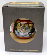 2002 Harley Davidson Ball Glass "Deck The Harley" Ornament 97929-03V   - TvMovieCards.com