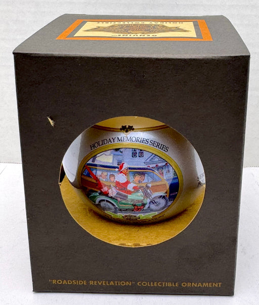 1997 Harley Davidson Ball Glass "Roadside Revelation" Ornament 97958-98z   - TvMovieCards.com