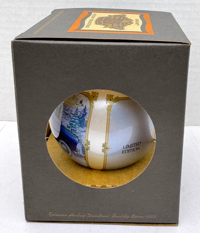 1997 Harley Davidson Ball Glass "Roadside Revelation" Ornament 97958-98z   - TvMovieCards.com