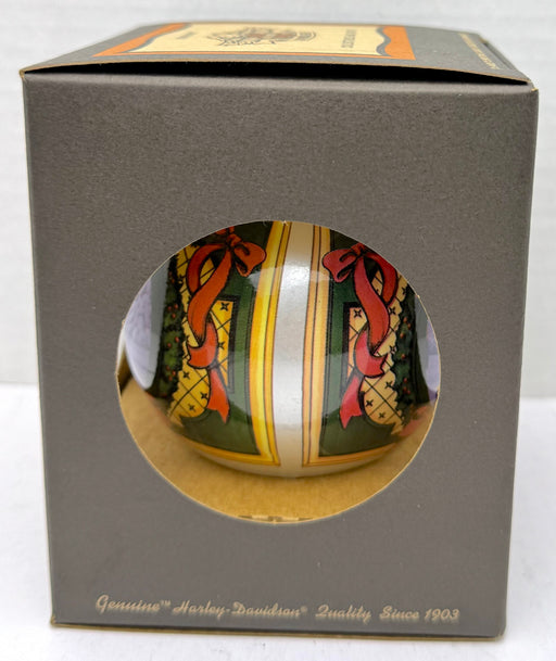 2000 Harley Davidson Ball Glass "A Harley Christmas Carol" Ornament 97909-01z   - TvMovieCards.com