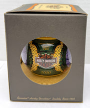 2000 Harley Davidson Ball Glass "A Harley Christmas Carol" Ornament 97909-01z   - TvMovieCards.com