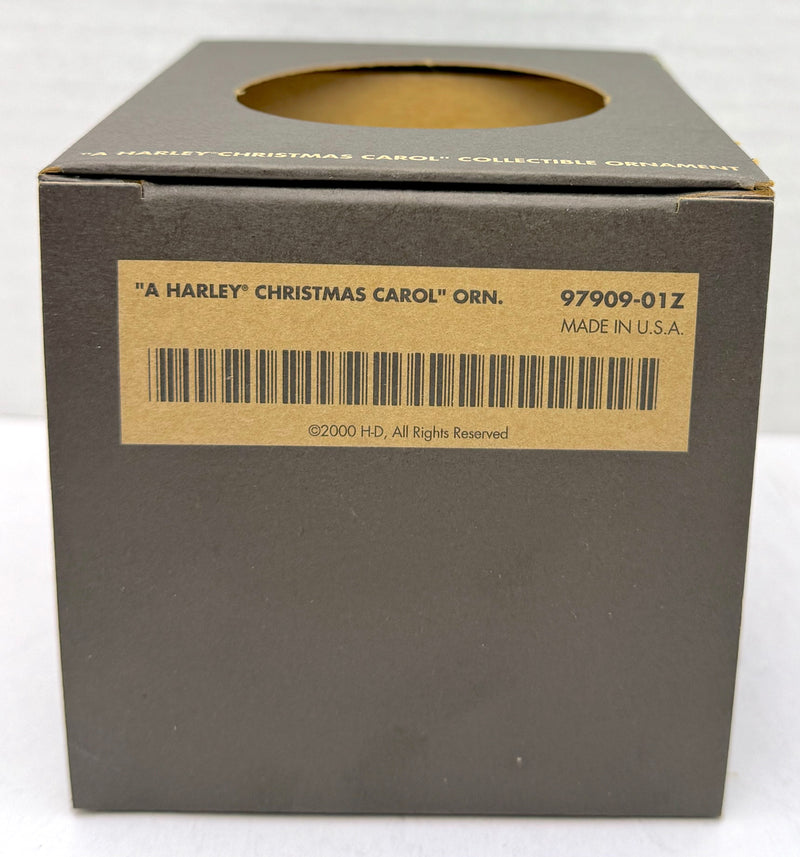 2000 Harley Davidson Ball Glass "A Harley Christmas Carol" Ornament 97909-01z   - TvMovieCards.com