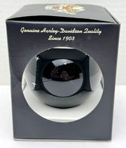 2005 Harley Davidson Ball Glass Seasons Greetings Ornament 97013-06V Black   - TvMovieCards.com