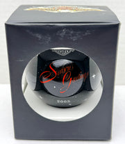 2005 Harley Davidson Ball Glass Seasons Greetings Ornament 97013-06V Black   - TvMovieCards.com
