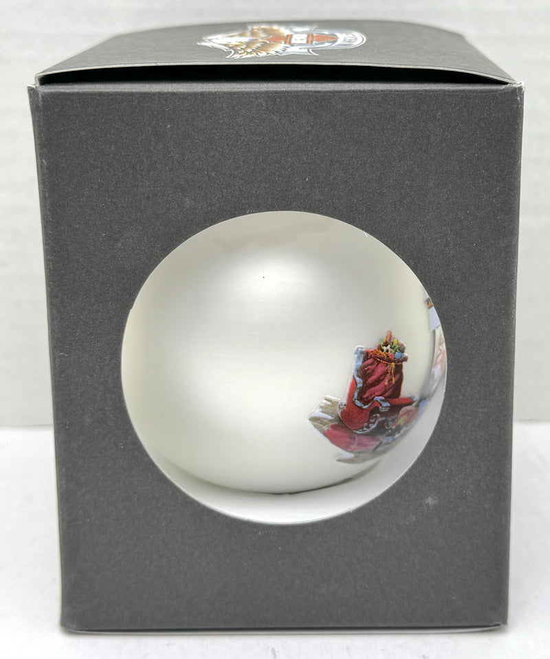 2008 Harley Davidson Ball Glass North Pole Dealership Ornament 96992-09V White   - TvMovieCards.com