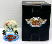 2004 Harley Davidson Mini Holiday Snow Globe Biker Santa 96884-05V   - TvMovieCards.com