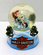 2004 Harley Davidson Mini Holiday Snow Globe Biker Santa 96884-05V   - TvMovieCards.com