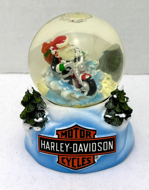 2004 Harley Davidson Mini Holiday Snow Globe Biker Santa 96884-05V   - TvMovieCards.com