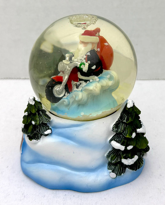 2004 Harley Davidson Mini Holiday Snow Globe Biker Santa 96884-05V   - TvMovieCards.com