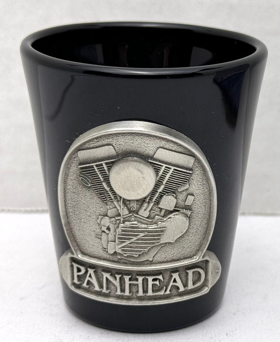 1992 Harley Davidson Fine Pewter Shot Glass Panhead Hydra-Glide Engine Series   - TvMovieCards.com
