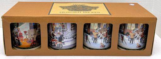 2002 Harley Davidson Motorcycles "Holiday Tradition" Collector Mug Set of 4   - TvMovieCards.com