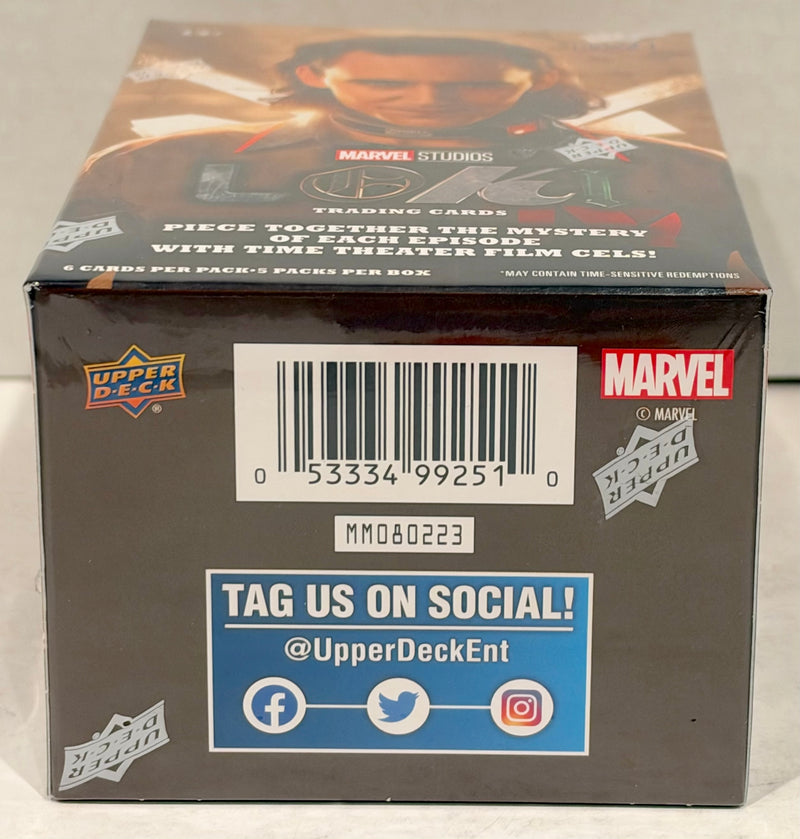 2023 Marvel Studios Loki Trading Card Blaster Box 5 Packs Factory Sealed Upper Deck