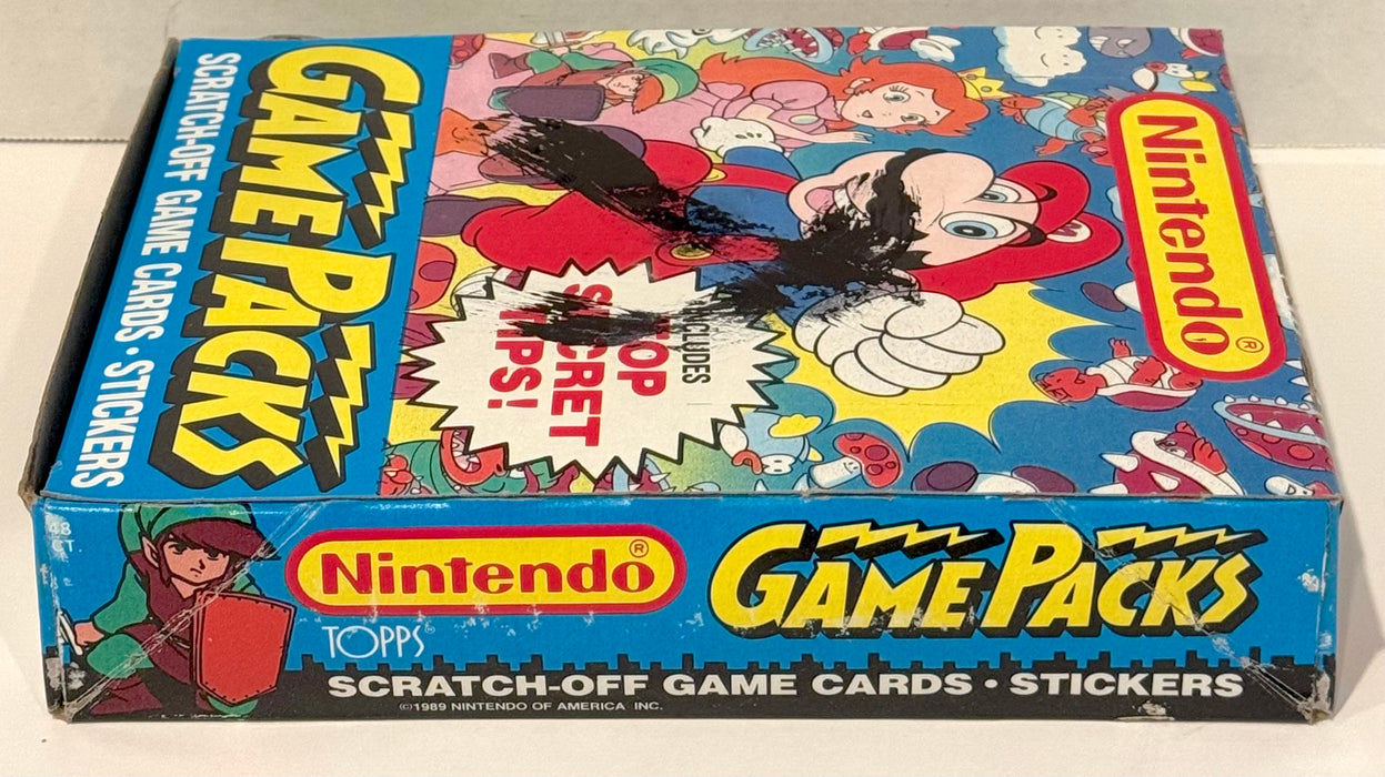 Nintendo Game Packs Vintage Card Box 48 Packs Topps 1989 X-out Bright Colors - TvMovieCards.com