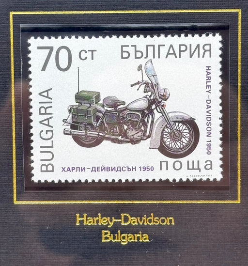 1993 Harley-Davidson 12 x 10 Framed World Postage 6 Stamp Set 99399-94V   - TvMovieCards.com