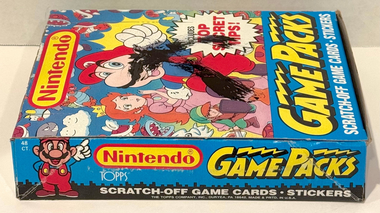 Nintendo Game Packs Vintage Card Box 48 Packs Topps 1989 X-out Bright Colors - TvMovieCards.com