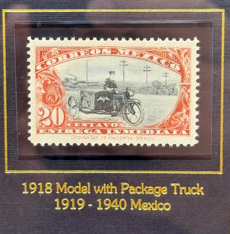 1993 Harley-Davidson 12 x 10 Framed World Postage 6 Stamp Set 99399-94V   - TvMovieCards.com