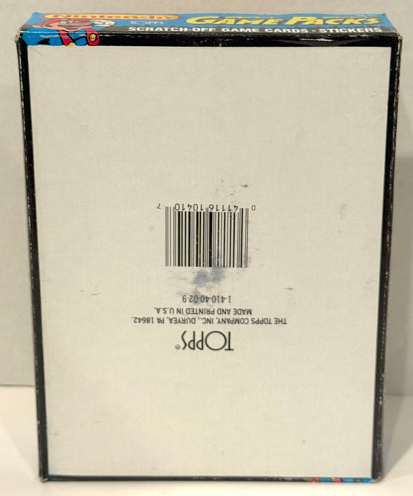 Nintendo Game Packs Vintage Card Box 48 Packs Topps 1989 X-out Bright Colors - TvMovieCards.com