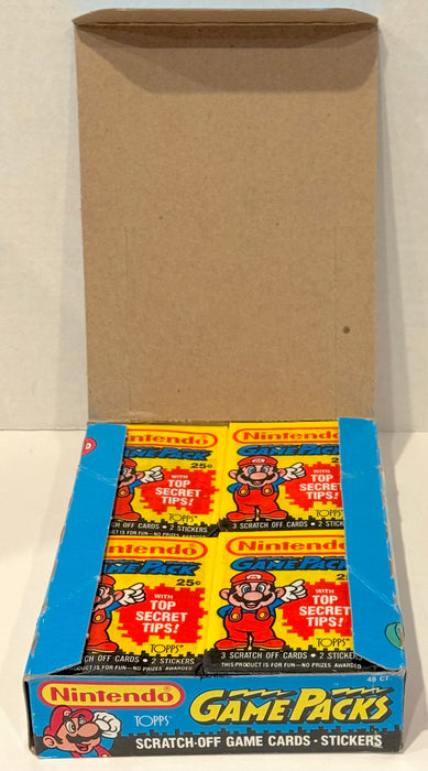 Nintendo Game Packs Vintage Card Box 48 Packs Topps 1989 X-out Bright Colors - TvMovieCards.com