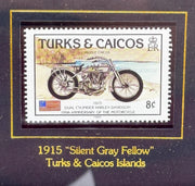 1993 Harley-Davidson 12 x 10 Framed World Postage 6 Stamp Set 99399-94V   - TvMovieCards.com