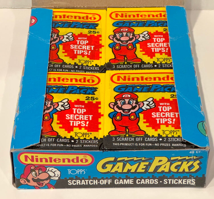 Nintendo Game Packs Vintage Card Box 48 Packs Topps 1989 X-out Bright Colors - TvMovieCards.com