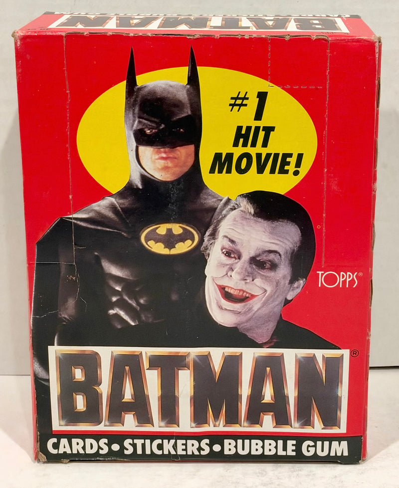 Batman Movie Series 1 Vintage Trading Wax Trading Card Box 36 Packs Topps 1989