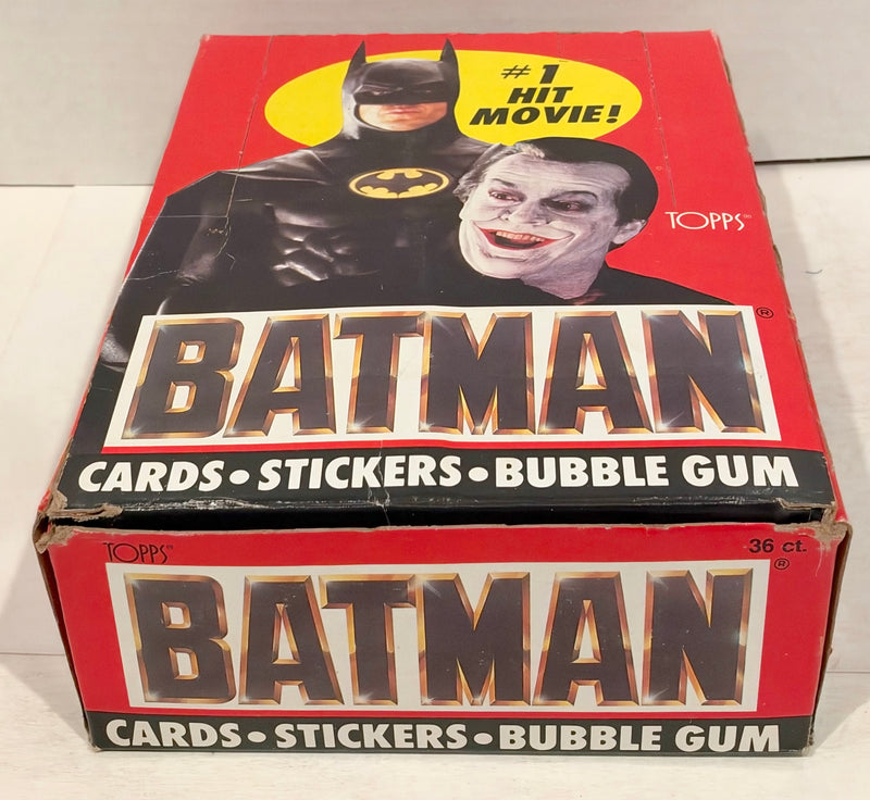 Batman Movie Series 1 Vintage Trading Wax Trading Card Box 36 Packs Topps 1989