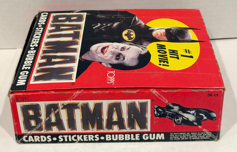 Batman Movie Series 1 Vintage Trading Wax Trading Card Box 36 Packs Topps 1989