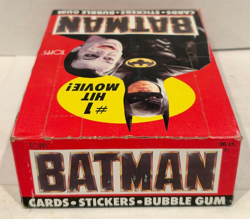 Batman Movie Series 1 Vintage Trading Wax Trading Card Box 36 Packs Topps 1989