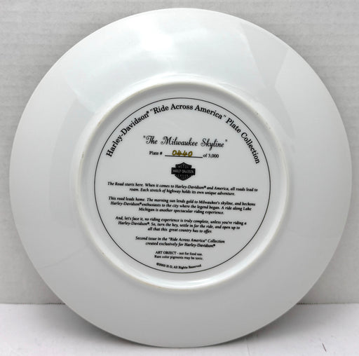 2003 Harley Davidson Motorcycles "The Milwaukee Skyline" Collector Plate 96938-0 - TvMovieCards.com