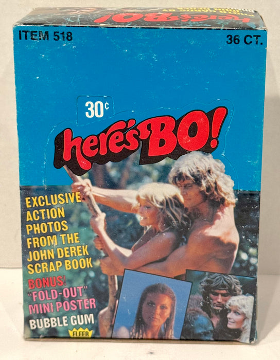 1981 Here's Bo Photos Bubble Gum Full 36CT Trading Card Wax Box Fleer - TvMovieCards.com
