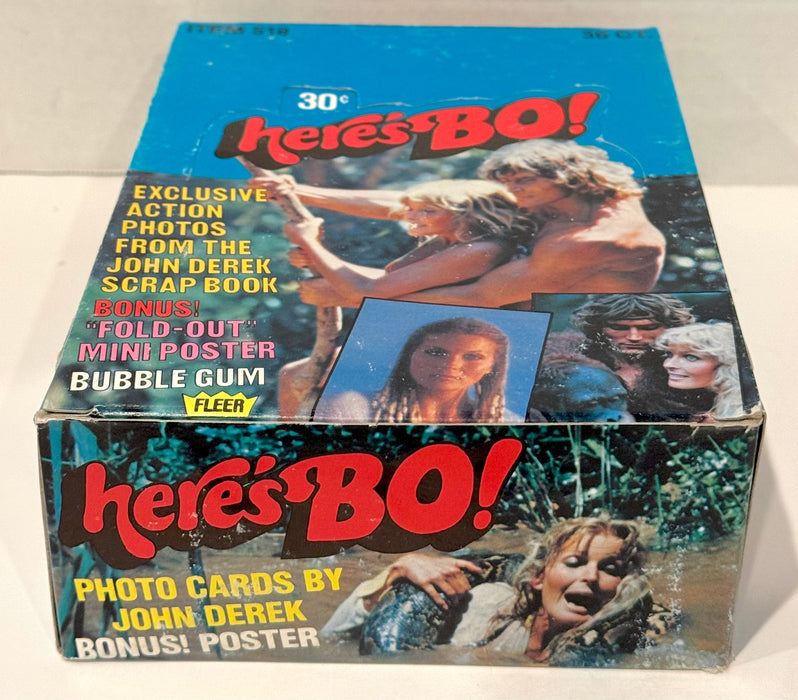 1981 Here's Bo Photos Bubble Gum Full 36CT Trading Card Wax Box Fleer - TvMovieCards.com