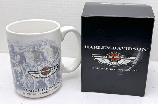 2003 Harley Davidson 100th Anniversary White Painted Racer 15oz Cup 97910-02V   - TvMovieCards.com
