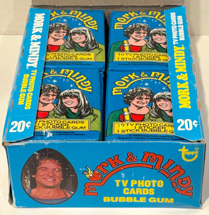 Mork & Mindy TV Show Vintage Bubble Gum Wax Card Box 36 Packs Topps 1978 FULL - TvMovieCards.com