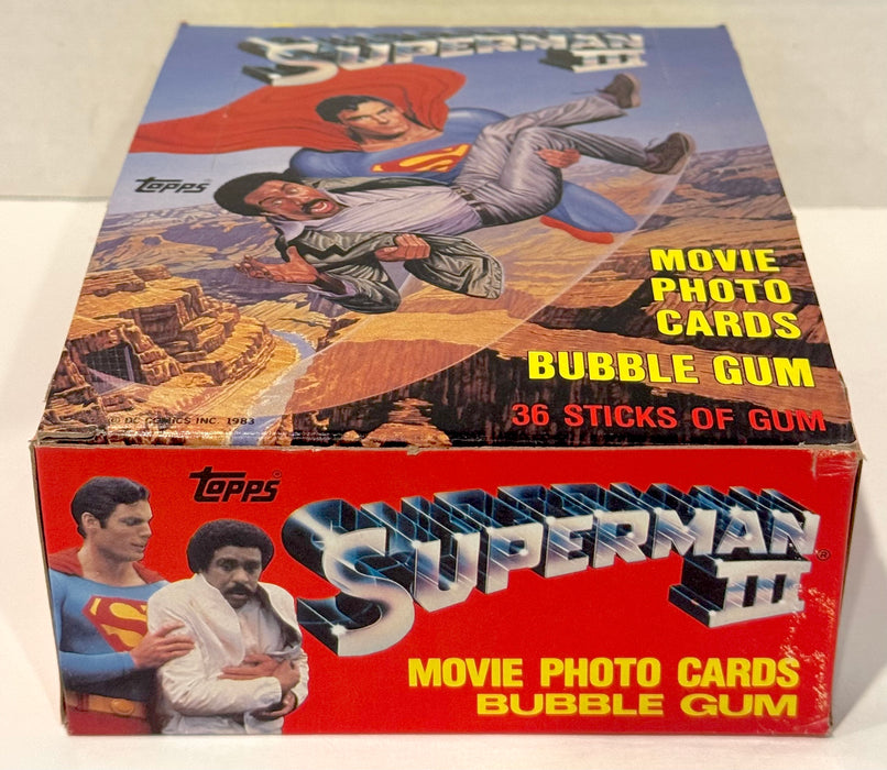 1983 Superman III Movie Vintage Trading Card Wax Box Full 36 Packs Topps - TvMovieCards.com