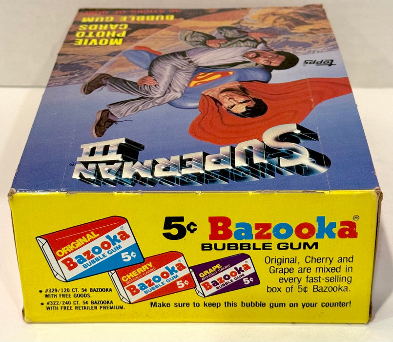 1983 Superman III Movie Vintage Trading Card Wax Box Full 36 Packs Topps - TvMovieCards.com