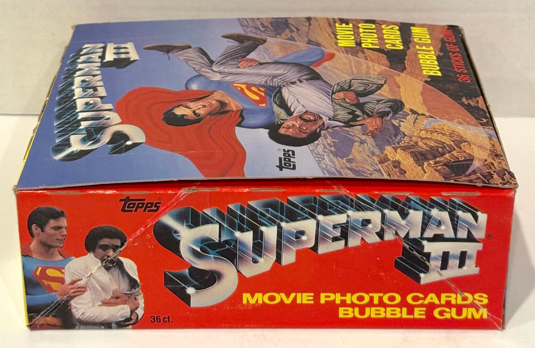 1983 Superman III Movie Vintage Trading Card Wax Box Full 36 Packs Topps - TvMovieCards.com