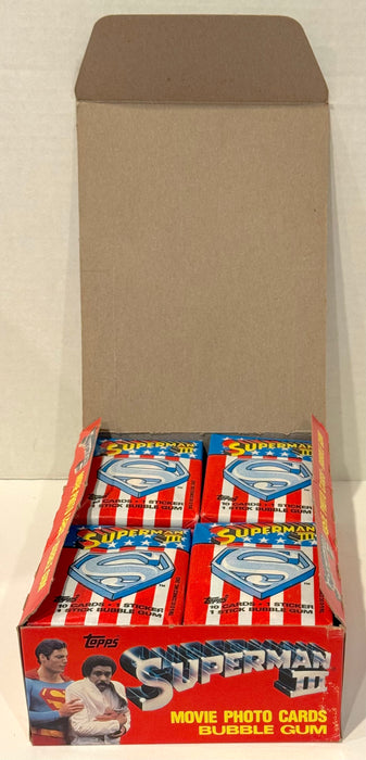 1983 Superman III Movie Vintage Trading Card Wax Box Full 36 Packs Topps - TvMovieCards.com