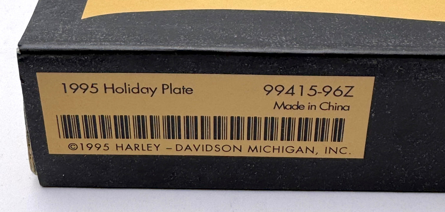 1995 Harley Davidson Holiday Memories "Late Arrival" Collector Plate 99415-96z   - TvMovieCards.com