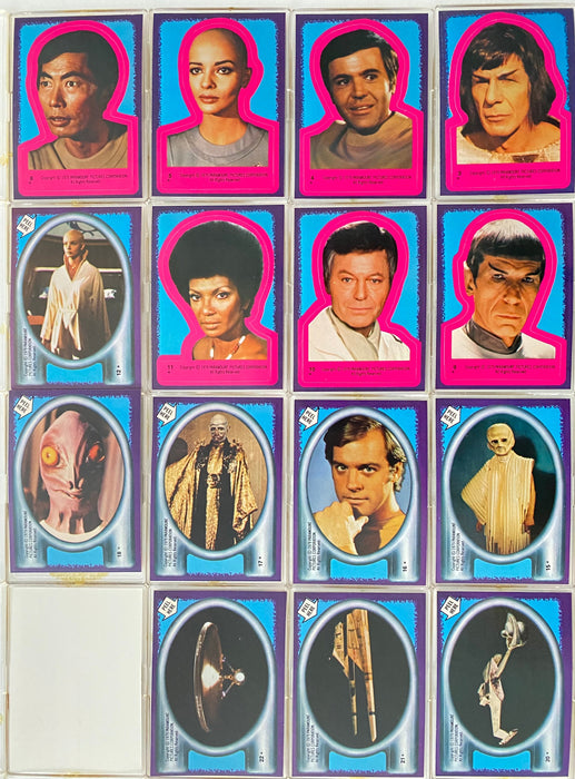 Star Trek 1979 The Motion Picture Complete (22) Trading Card Sticker Set   - TvMovieCards.com