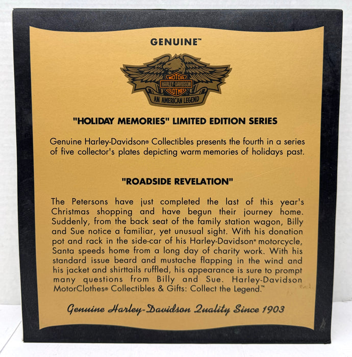 1997 Harley Davidson Holiday "Roadside Revelation" Collector Plate 97963-98z   - TvMovieCards.com