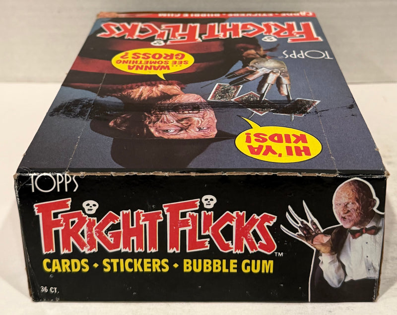 1988 Fright Flicks Vintage FULL 36 Pack Trading Card Wax Box Topps - TvMovieCards.com